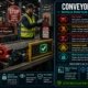 Conveyor safety guide for US warehouse workers covering nip point hazards, clothing entanglement, lockout tagout for jam clearing, emergency stop procedures and OSHA worker rights under 29 CFR 1910.212 and 1910.147