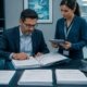 Clinical investigator and research coordinator reviewing regulatory binder documentation in preparation for an FDA BIMO inspection