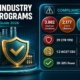 VelSafe infographic showing general industry safety program compliance data including OSHA 29 CFR 1910 citation statistics, IACET CEU training details, and workplace injury reduction metrics for 2026