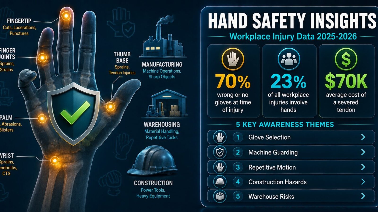 Hand and Wrist Injuries: Prevention Insights and 2025 Data