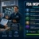 FDA inspection practice test covering inspection authority, Form 483 responses, Warning Letters, QMSR compliance program 7382.850 and medical device inspection preparation
