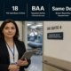 HIPAA privacy guide for medical device sales representatives featured image showing a female sales rep outside a hospital OR suite, with a donut chart of HIPAA risk categories and three key compliance stats in the top bar overlay.