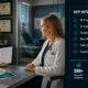 Pharmaceutical rep reviewing compliance materials with a physician in a clinical office setting
