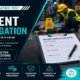 Incident investigation practice test featured image showing a warehouse safety incident with a worker assisting a fallen colleague, an Incident Investigation Report clipboard covering incident information, root cause analysis, and corrective actions, an Incident Investigation notebook, hard hat, and safety glasses, with a panel covering root cause analysis, OSHA reporting, investigation procedures, corrective actions, and hierarchy of controls.