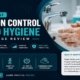 Infection control hand hygiene practice test featured image showing hands being washed with soap and water under a running tap, with a topics panel covering hand hygiene, WHO 5 Moments, soap vs ABHR, C. diff, and handwashing technique, and a callout stating clean hands save lives.