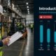 Safety manager with clipboard inspecting warehouse floor with OSHA top-cited standards compliance dashboard overlay