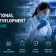 Pharmaceutical scientist in PPE working with investigational product samples in a GMP laboratory, representing IND, CMC, and clinical manufacturing compliance