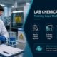 Lab worker in protective gear reviewing chemical safety data after a training gap incident
