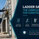 Construction worker climbing a ladder on a job site following ladder safety best practices