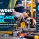 Worker wearing cut-resistant gloves using a wrench on industrial machinery illustrating hand wrist and finger workplace injuries from machinery equipment sharp objects tools and manual material handling