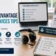 Medicare Advantage member services tips headset laptop showing member services menu and checklist for call centre staff