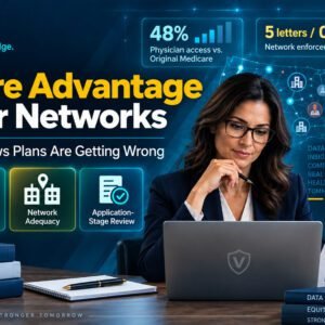 Medicare Advantage provider networks insights showing 48% physician access rate phantom directories network adequacy and application stage review data