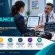 OIG compliance program guidance tips for medical device field representatives showing a female sales representative presenting on a tablet to a physician with OIG guidance books, an OIG compliance programme checklist covering policies and procedures, training and monitoring, document and disclose, and identify and report risks, and medical device equipment on a desk